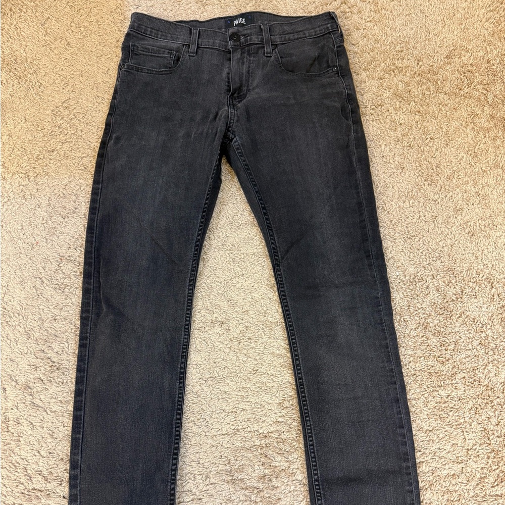 PAIGE Men's Skinny Jeans in Dark Gray (29)
